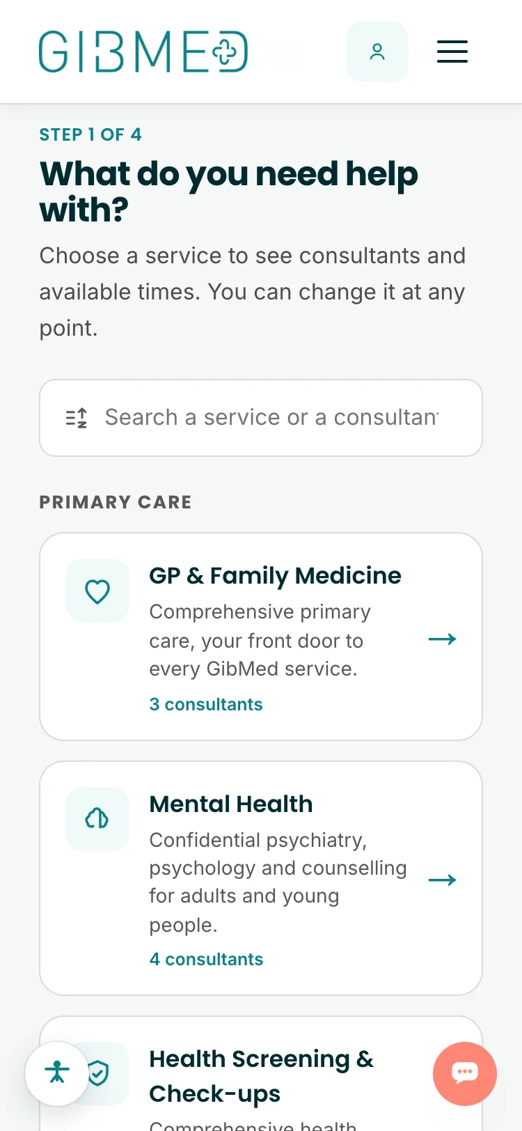Step 1: What do you need help with?