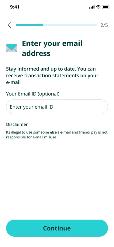 Add an optional email